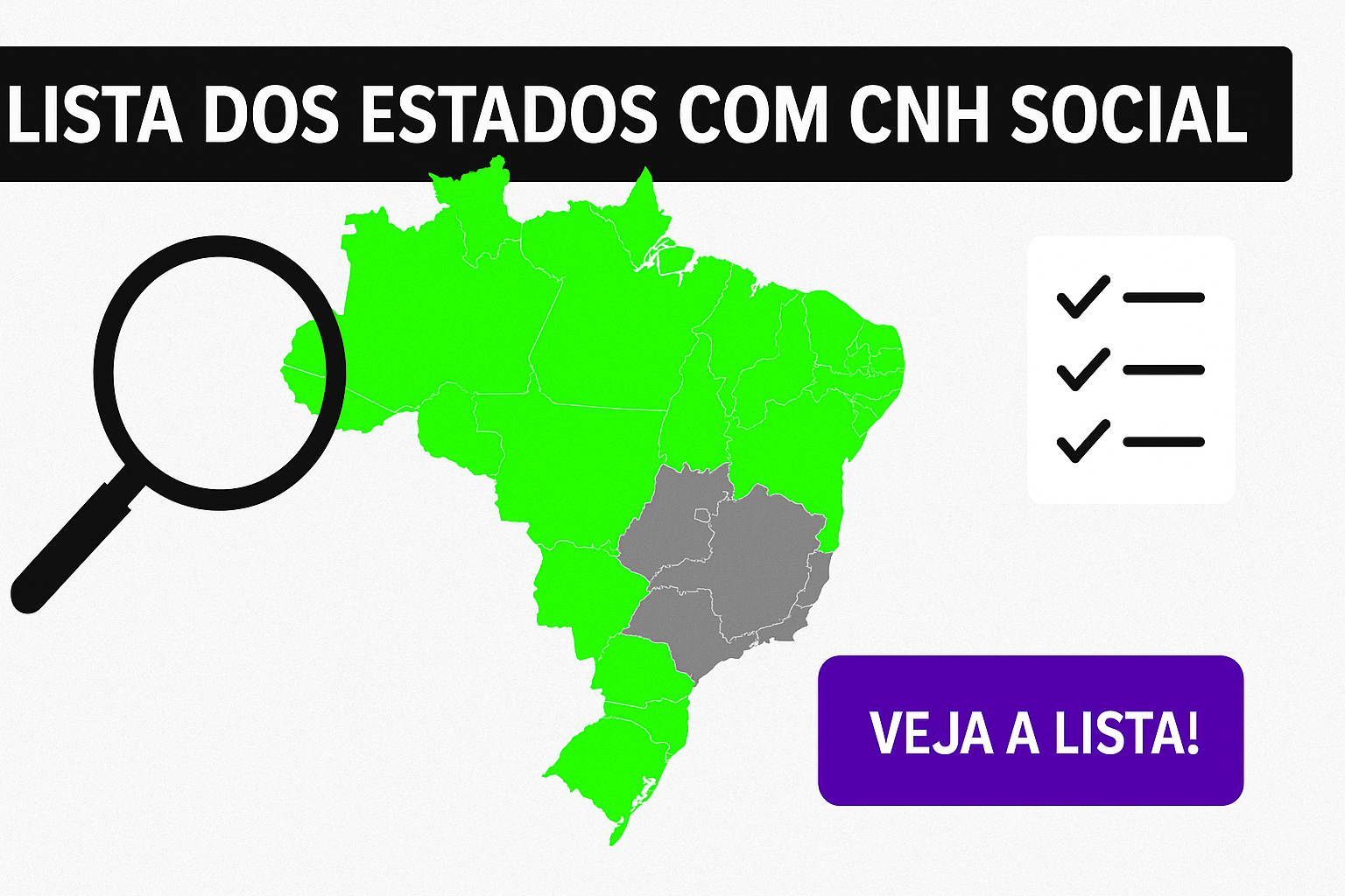 Lista dos Estados Que Já Estão Oferecendo CNH Social